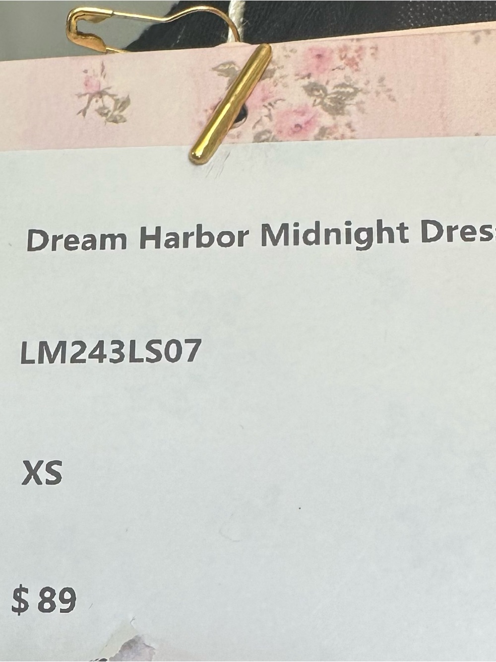 NWT Dream Harbor Midnight Dress XS Black Polka Dot Tulle Corset Midi Dress $89 - Picture 5 of 5